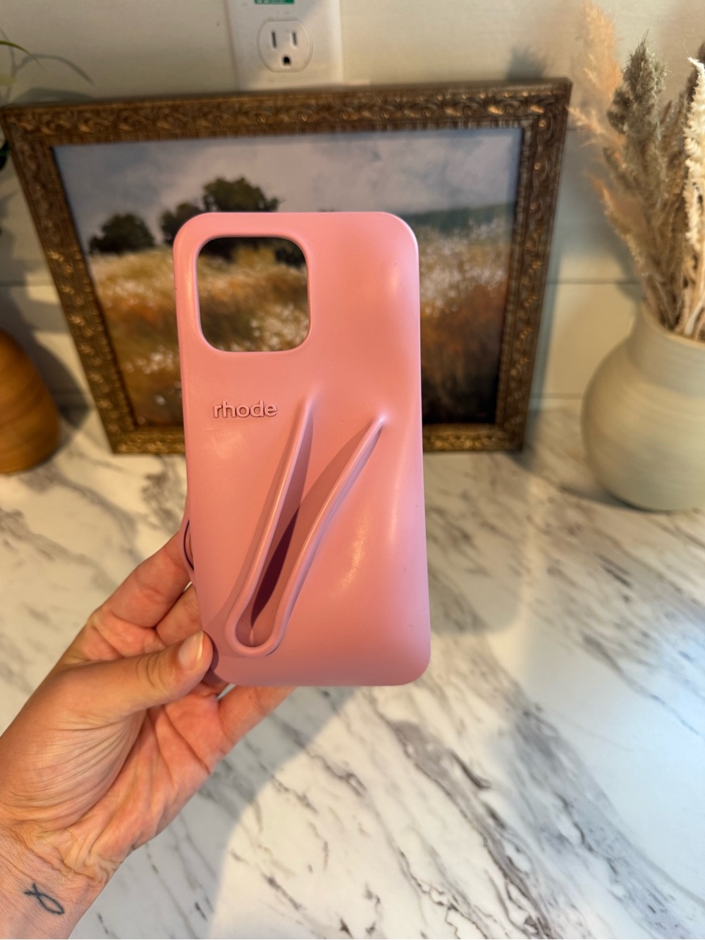 rhode Pink Silicone Phone Case